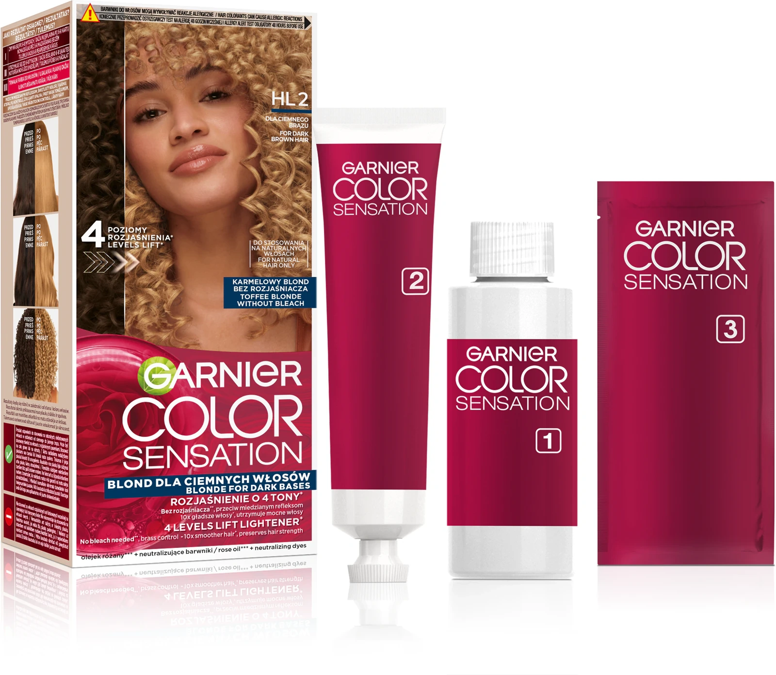 Farba Garnier Color Sensation HL2 do ciemnych włosów