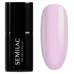 Półtransparentny róż Semilac Natural Rose mani no mani i French manicure