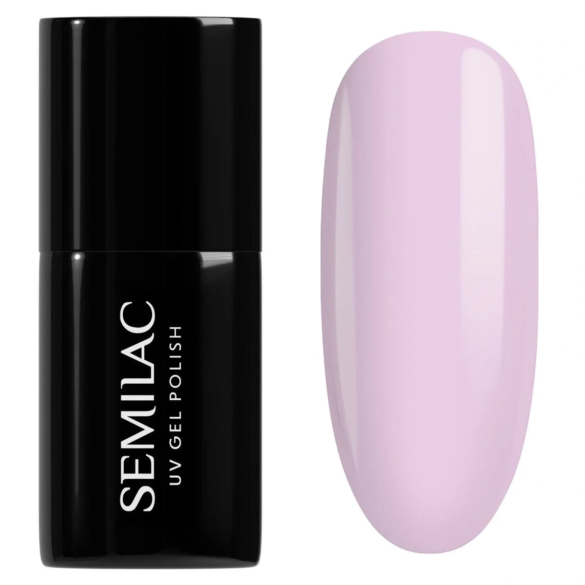 Półtransparentny róż Semilac Natural Rose mani no mani i French manicure