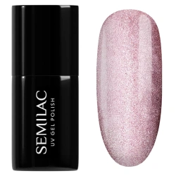 Różowy lakier Semilac Blush Gloss aksamitny efekt magnetyczny