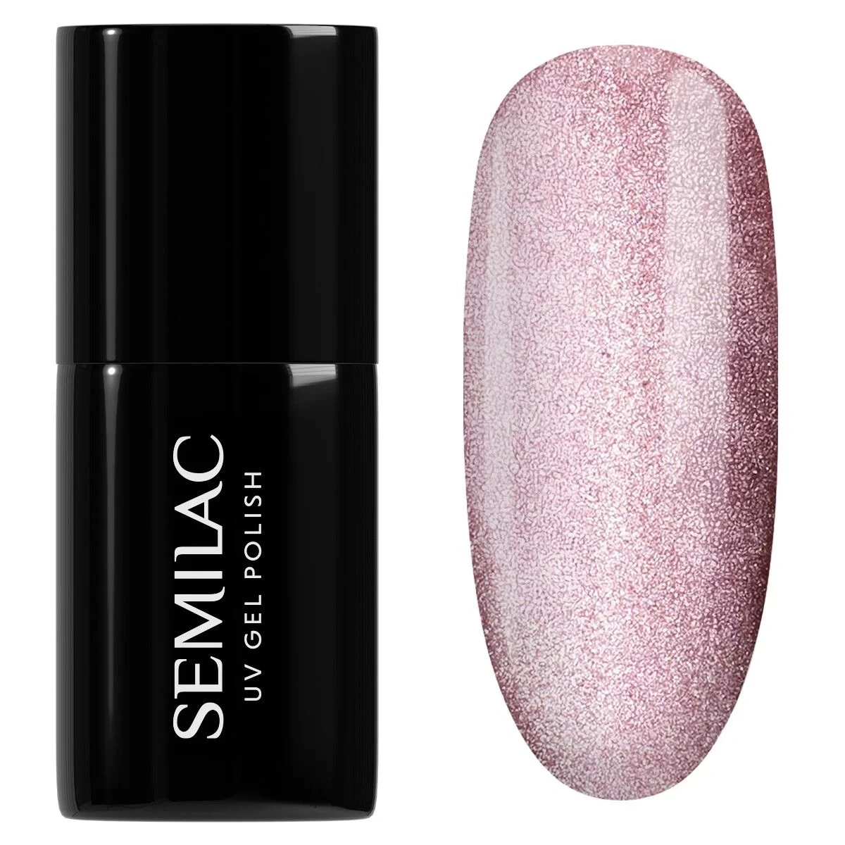 Różowy lakier Semilac Blush Gloss aksamitny efekt magnetyczny