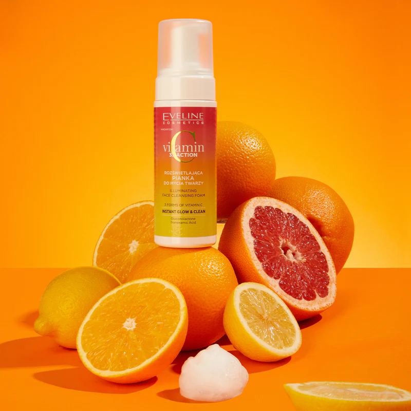 Eveline Vitamin C 3xAction pianka do mycia twarzy na przebarwienia