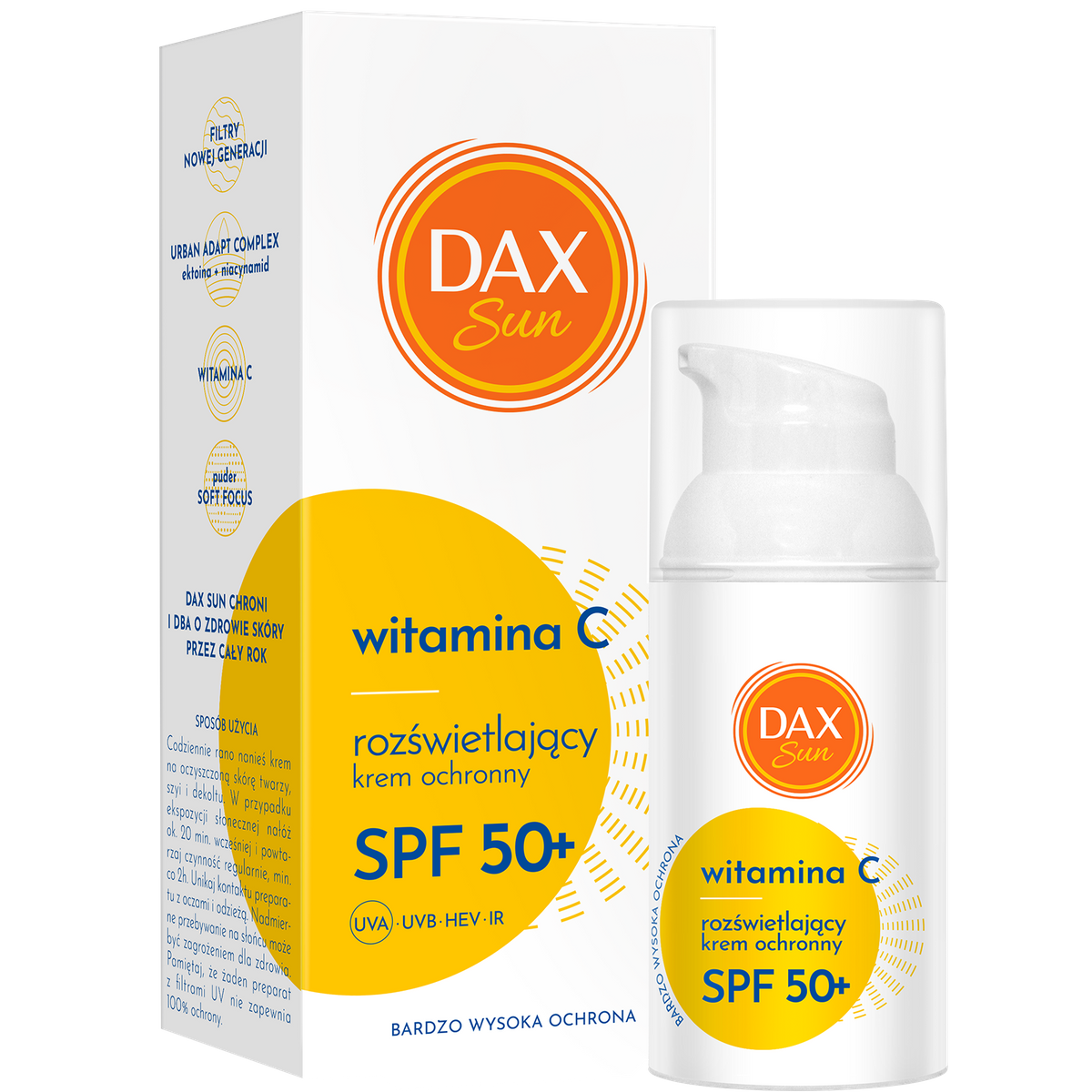 krem SPF 50 z witaminą C do twarzy