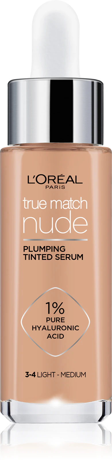 Serum koloryzujące z kwasem hialuronowym Loreal True Match Nude 3-4 Light-Medium