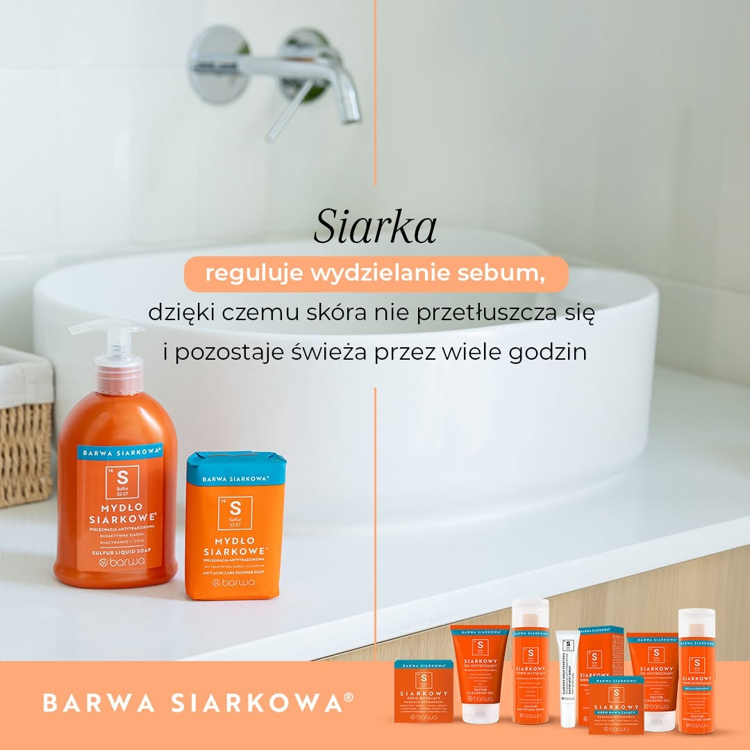 mydło siarkowe na niedoskonałości skóry