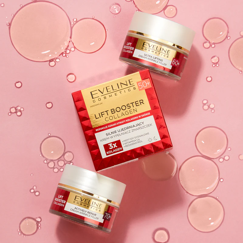 Eveline Lift Booster Collagen krem 50+ na głębokie zmarszczki