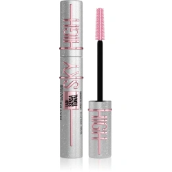 Srebrny brokatowy tusz do rzęs topper Maybelline Lash Sensational Sky High Space Diamond