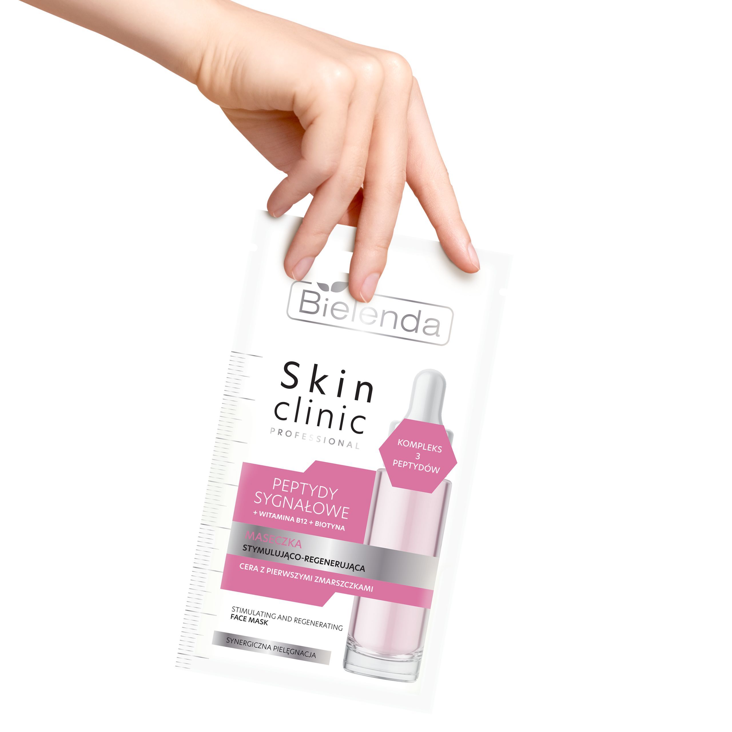 Stymulująco-regenerująca maseczka do twarzy na noc z peptydami sygnałowymi Bielenda Skin Clinic Professional - obrazek 3