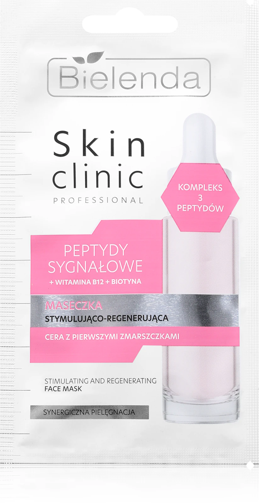 maseczka z peptydami na pierwsze zmarszczki Bielenda Skin Clinic Professional