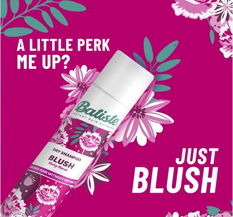 Suchy szampon do włosów dodający objętości Batiste Blush - obrazek 8