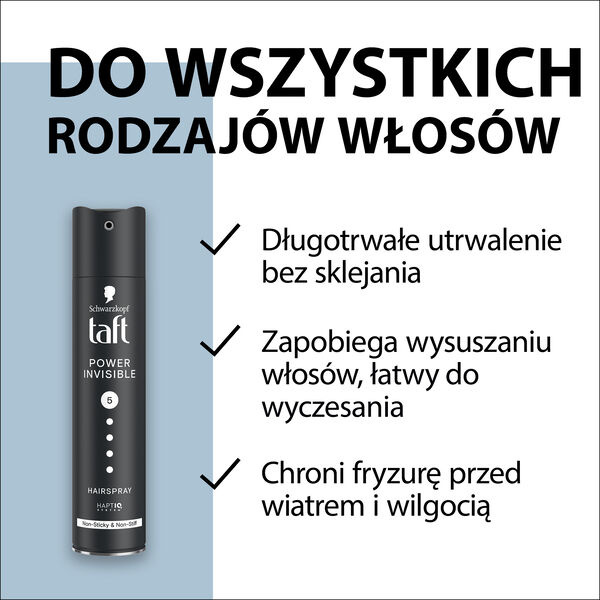 Taft Power Invisible lakier do włosów niewidoczny