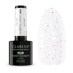 Top Claresa Candy Rainbow pastelowe konfetti kolorowe drobinki