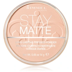 Transparentny puder matujący do cery tłustej Rimmel Stay Matte 002 Pink Blossom