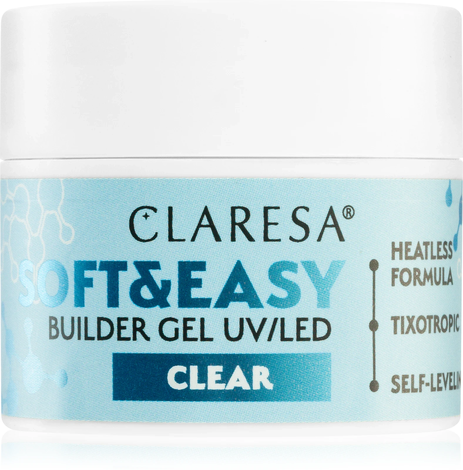 Transparentny żel budujący do przedłużania paznokci Claresa Soft & Easy Clear