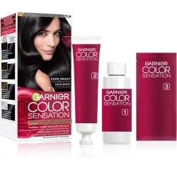 Czarna farba do włosów Garnier Color Sensation 1.0