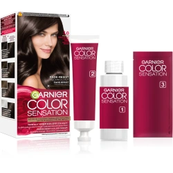 Brązowa farba Garnier Color Sensation 3.0 do siwych włosów