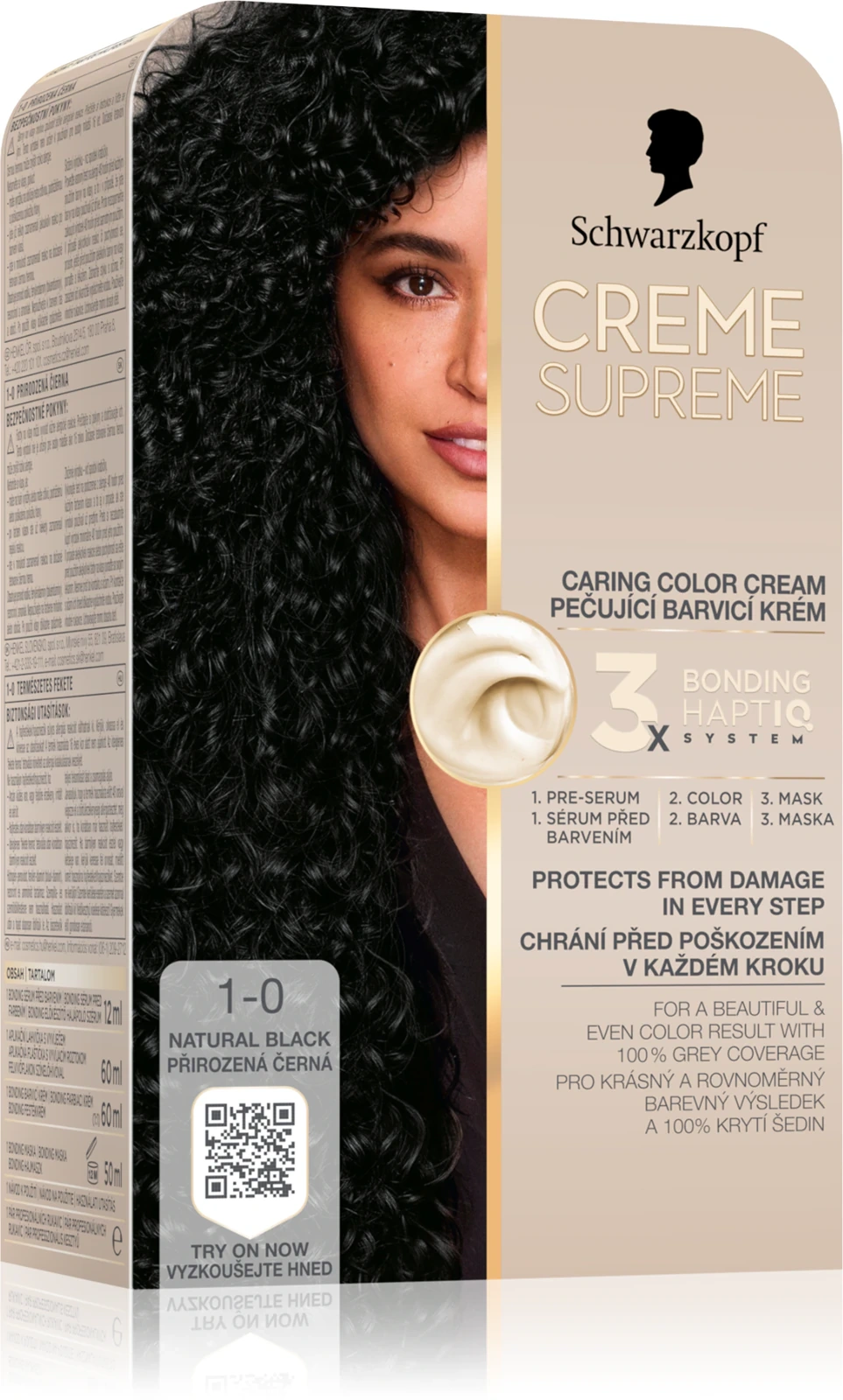 Schwarzkopf Creme Supreme 1 0 farba do włosów Naturalna Czerń