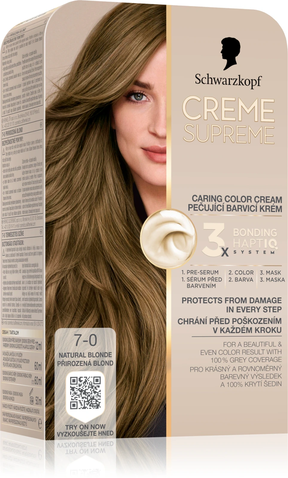 Schwarzkopf Creme Supreme 7.0 farba do włosów Naturalny Blond