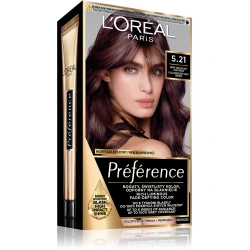 Loreal Preference 5.21 farba do włosów Zimny Opalizujący Jasny Brąz