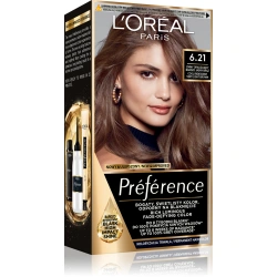 Loreal Preference 6.21 farba do włosów Zimny Opalizujący Bardzo Jasny Brąz