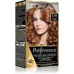 Loreal Preference 6.35 farba do włosów Jasny Bursztyn