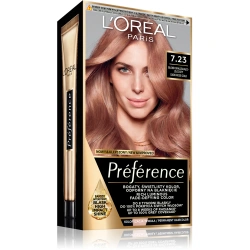 Loreal Preference 7.23 farba do włosów Blond Opalizujący Złocisty