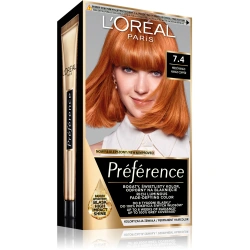 Loreal Preference 7.4 farba do włosów Miedź Mango