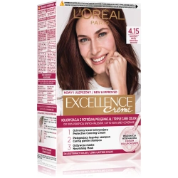 Loreal Excellence Creme 4.15 farba do włosów Mroźny Brąz