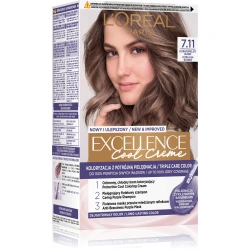 Loreal Excellence Creme 7.11 farba do włosów Ultrapopielaty Blond