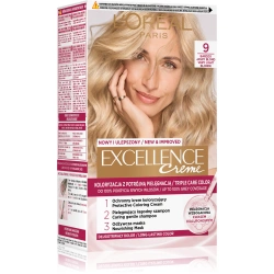 Loreal Excellence Creme 9 farba do włosów Bardzo Jasny Blond