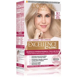 Loreal Excellence Creme 9.1 farba do włosów Bardzo Jasny Blond Popielaty