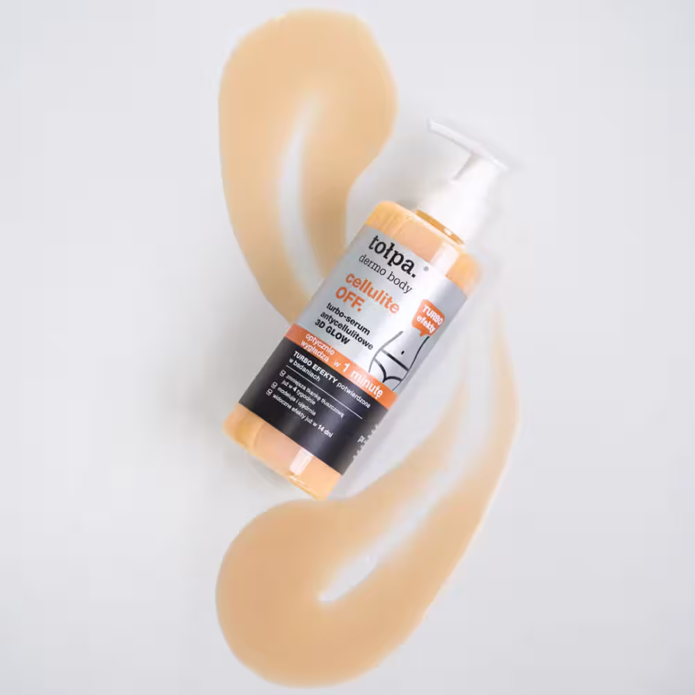 serum na cellulit z drobinkami rozświetlającymi