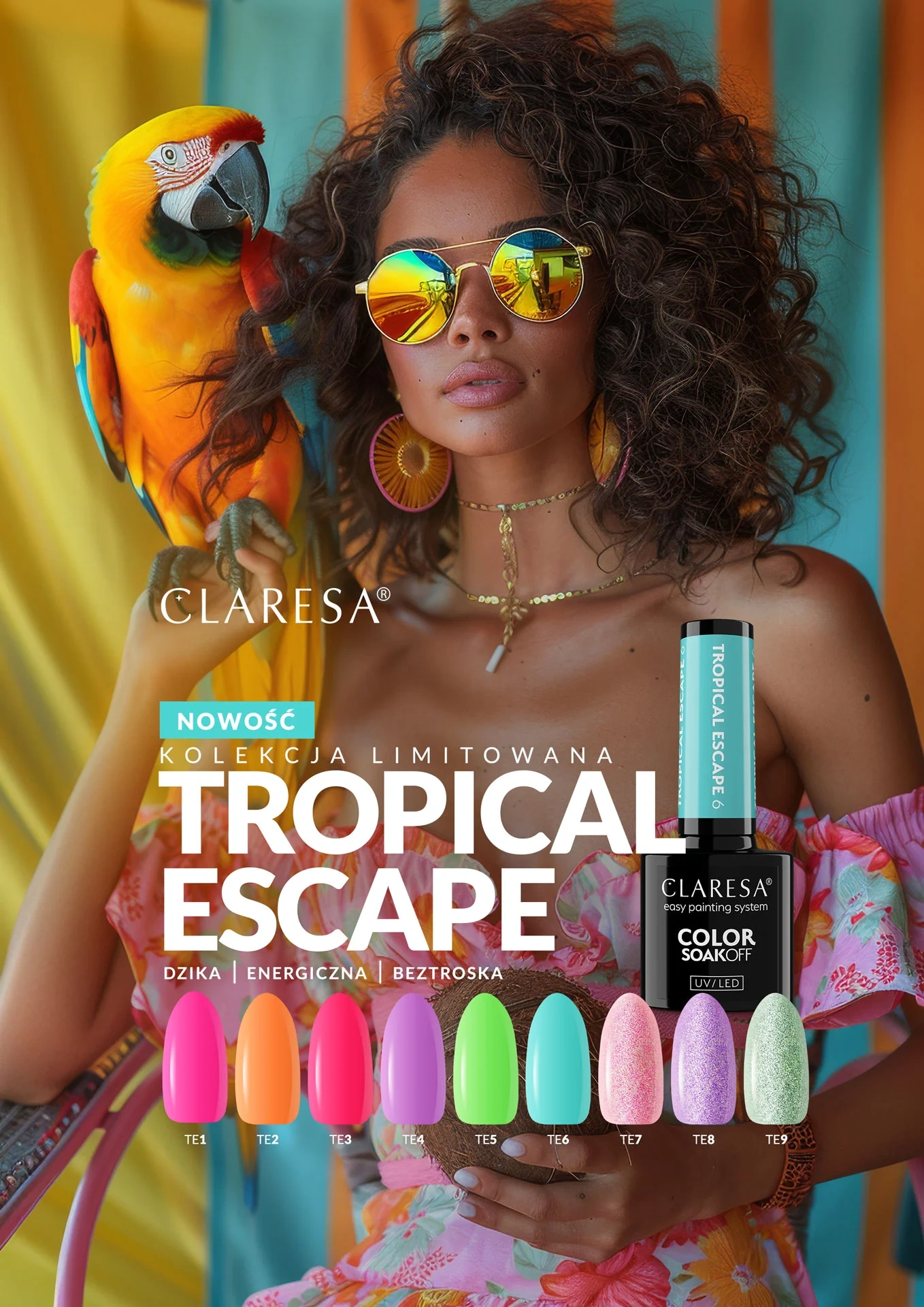 Turkusowy lakier hybrydowy Claresa Tropical Escape 6 - obrazek 8