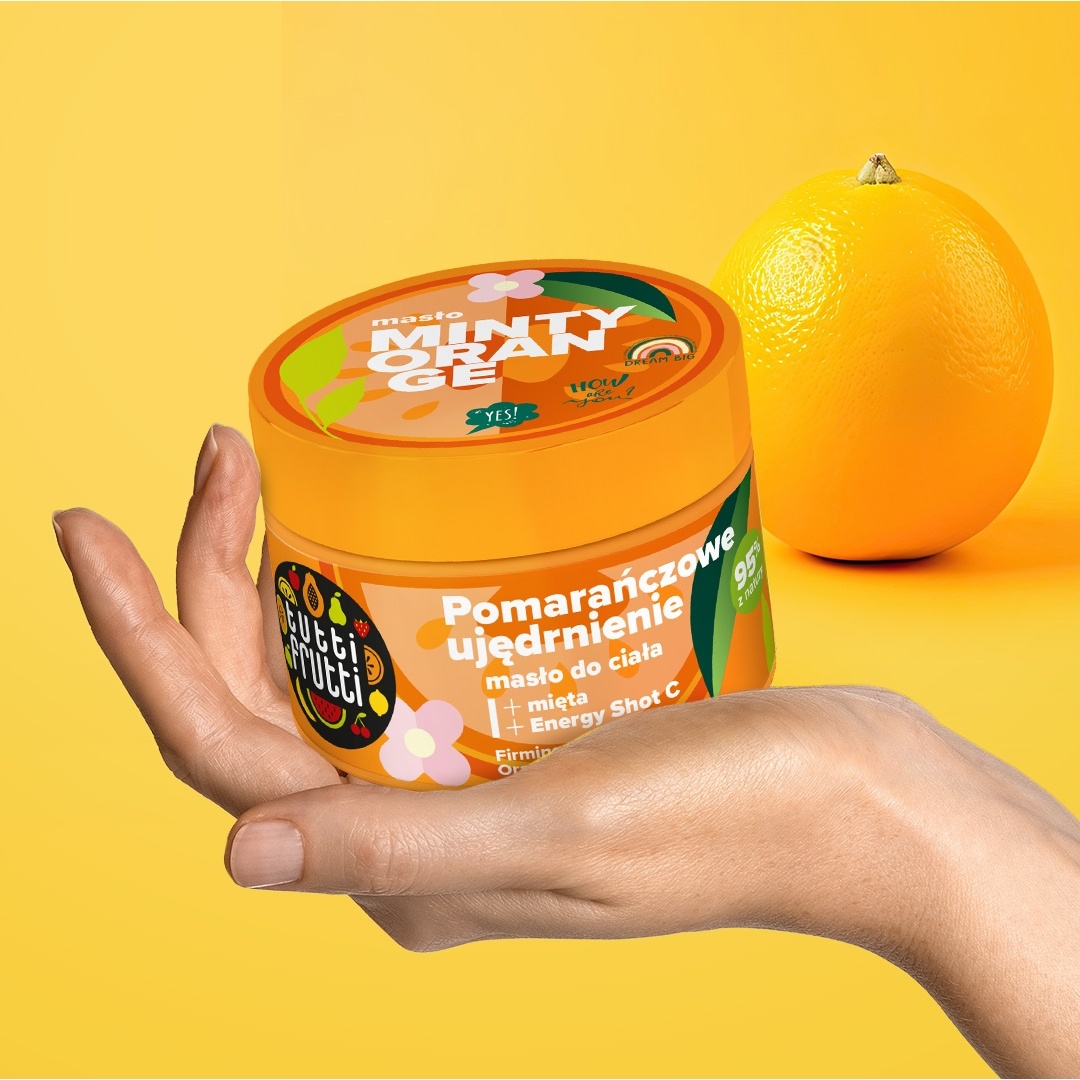 Ujędrniające masło do ciała z witaminą C i pomarańczą Tutti Frutti Minty Orange - obrazek 6