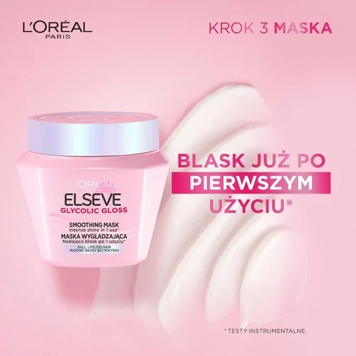 maska nabłyszczająca do włosów bez połysku