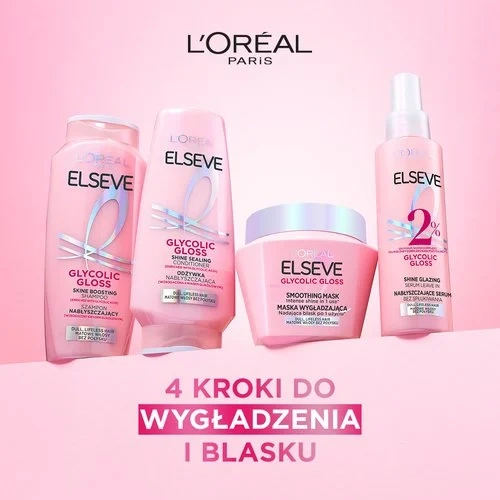 Loreal Elseve Glycolic Gloss maska z kwasem glikolowym