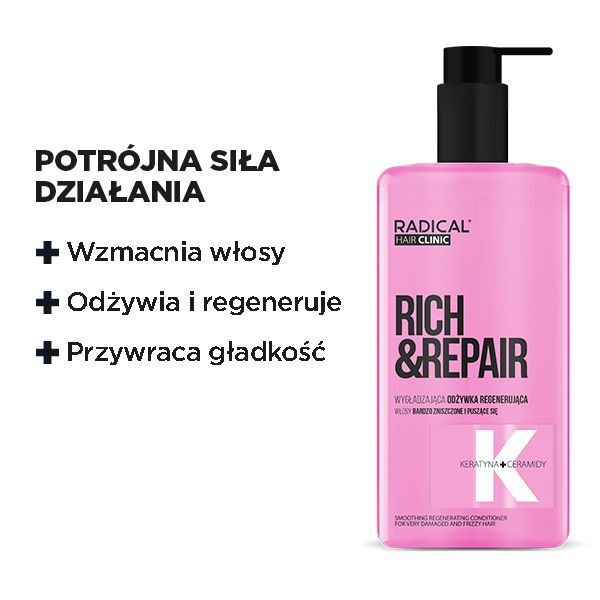 odżywka regenerująca bez obciążania włosów