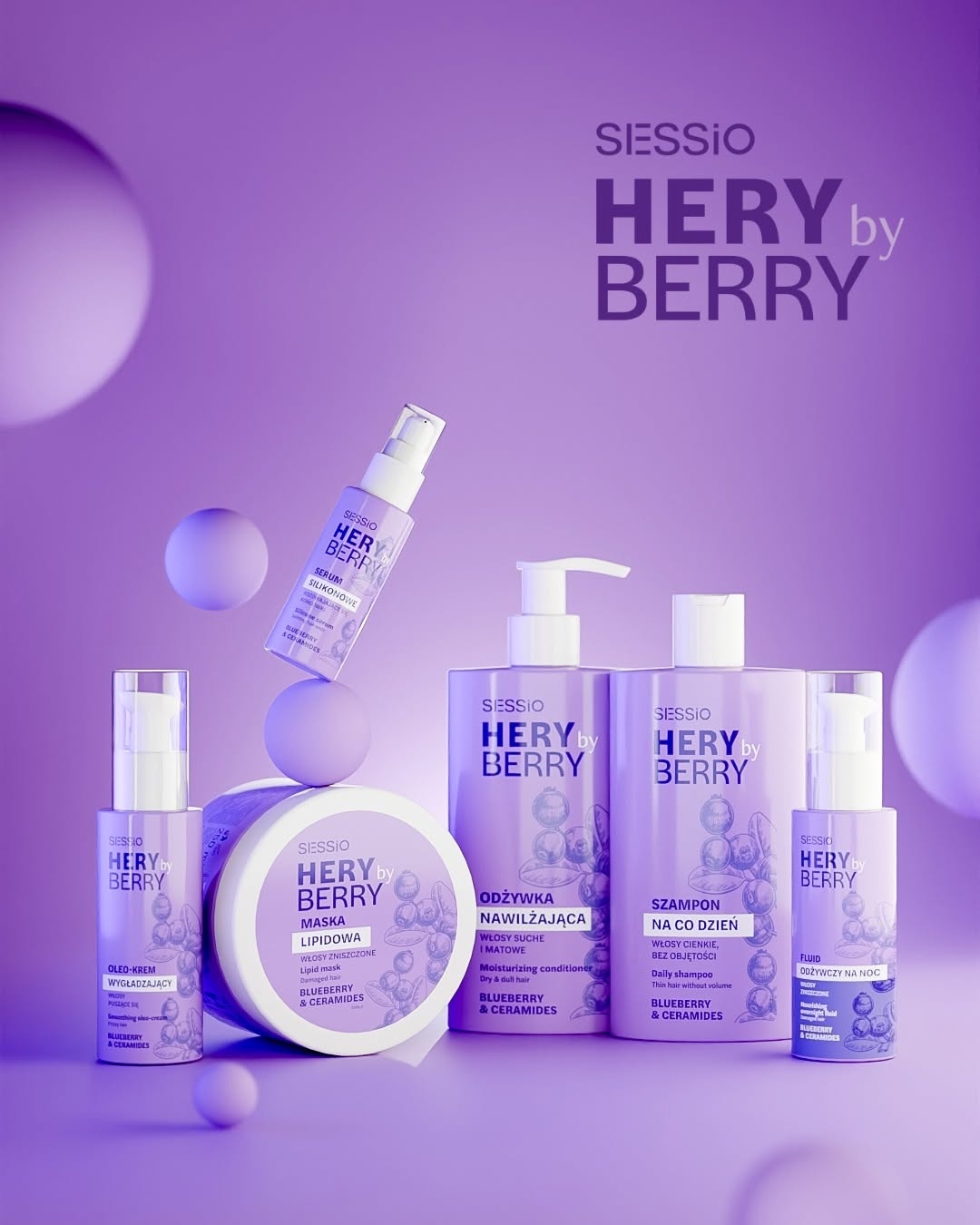 Wygładzające serum silikonowe na rozdwojone końcówki z ceramidami Sessio Hery by Berry - obrazek 4