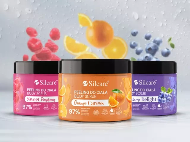 gruboziarnisty peeling cukrowy Silcare Sweet Raspberry