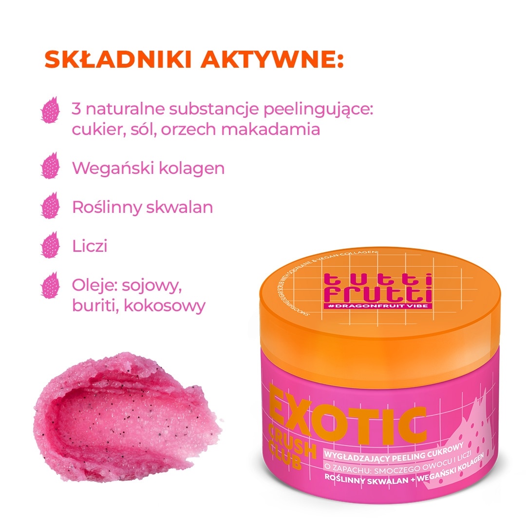 wygładzający peeling do ciała z liczi