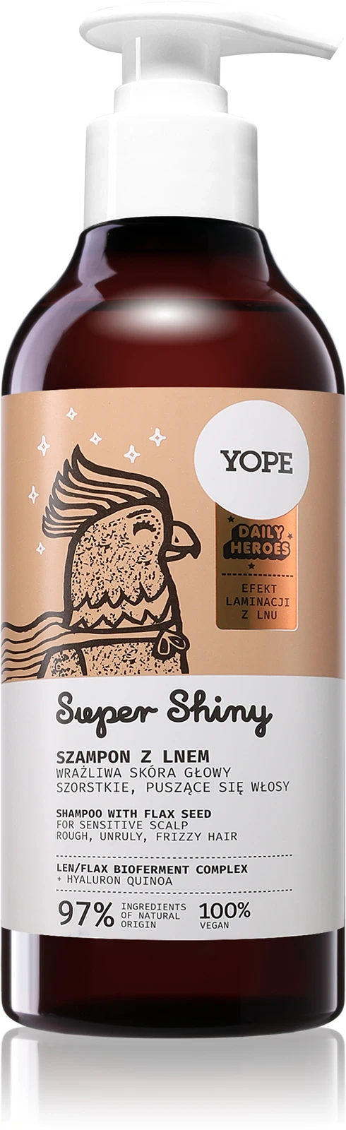 szampon Yope Super Shiny do puszących się włosów