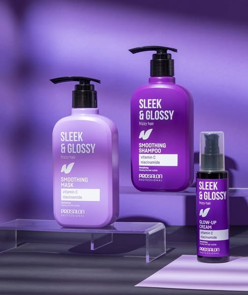 Prosalon Sleek Glossy szampon wygładzający do włosów