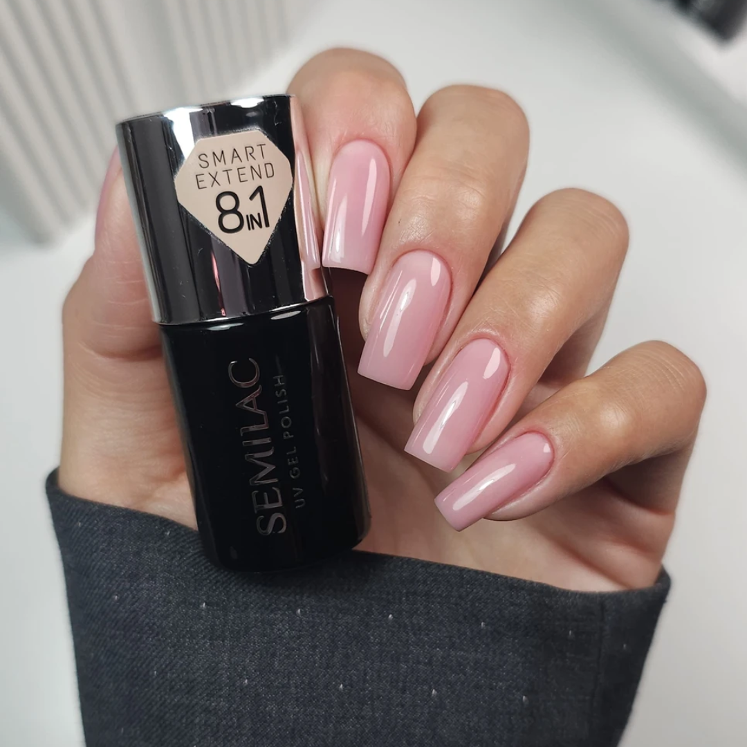 Semilac kolorowa baza hybrydowa 8w1 Nude Rose
