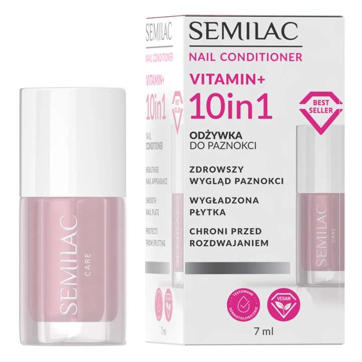 Odżywka Semilac Vitamin+ 10w1 do łamliwych paznokci