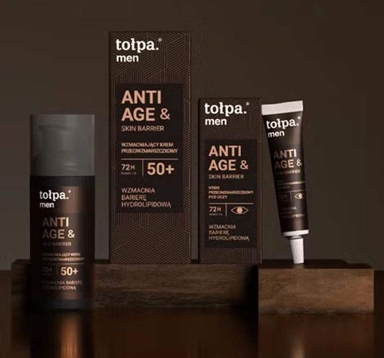 Wzmacniający krem przeciwzmarszczkowy 50+ dla mężczyzn Tołpa Men Anti Age & Skin Barrier - obrazek 4