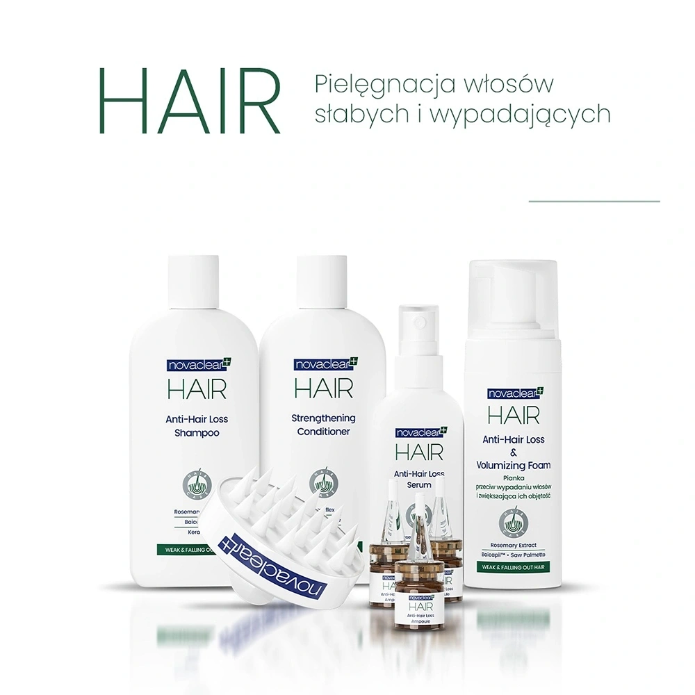 Wzmacniający szampon z niacynamidem do włosów słabych i wypadających Novaclear Hair - obrazek 5