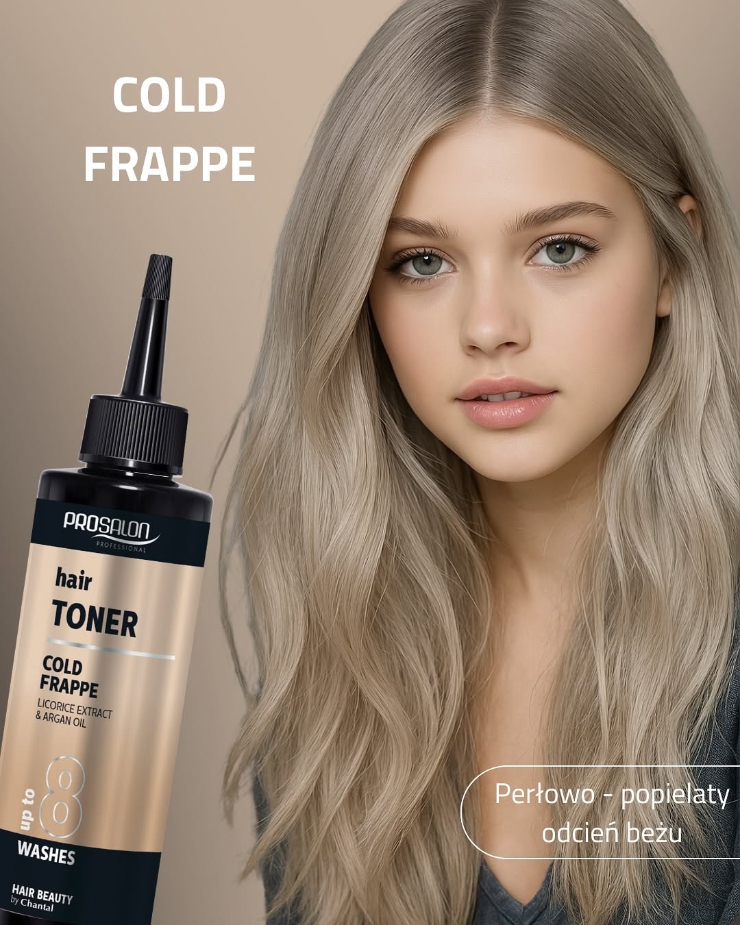 Żelowy toner do włosów blond bez amoniaku Prosalon Professional Hair Toner Cold Frappe - obrazek 3