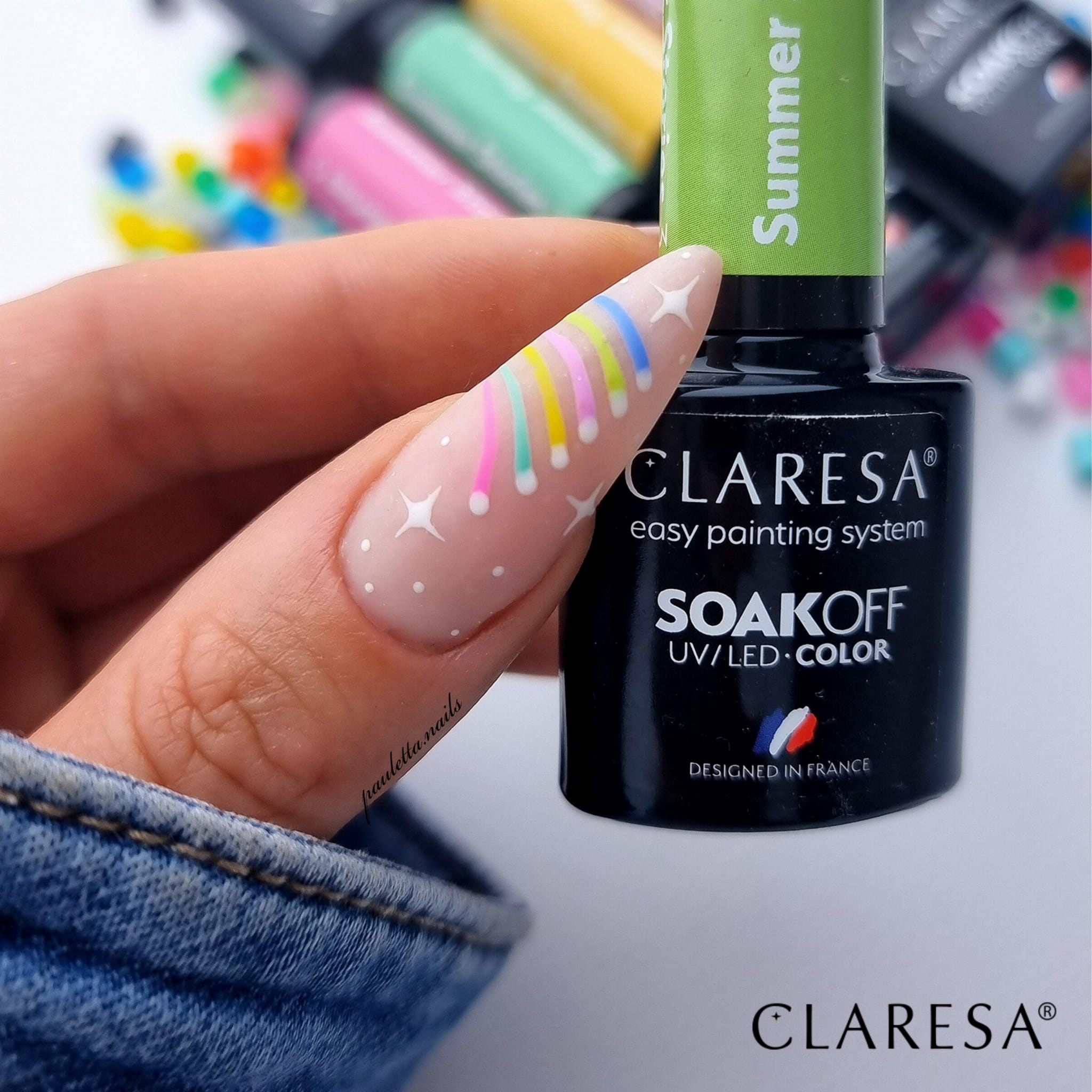 Zielony lakier hybrydowy Claresa Summer Stories 3 - obrazek 12