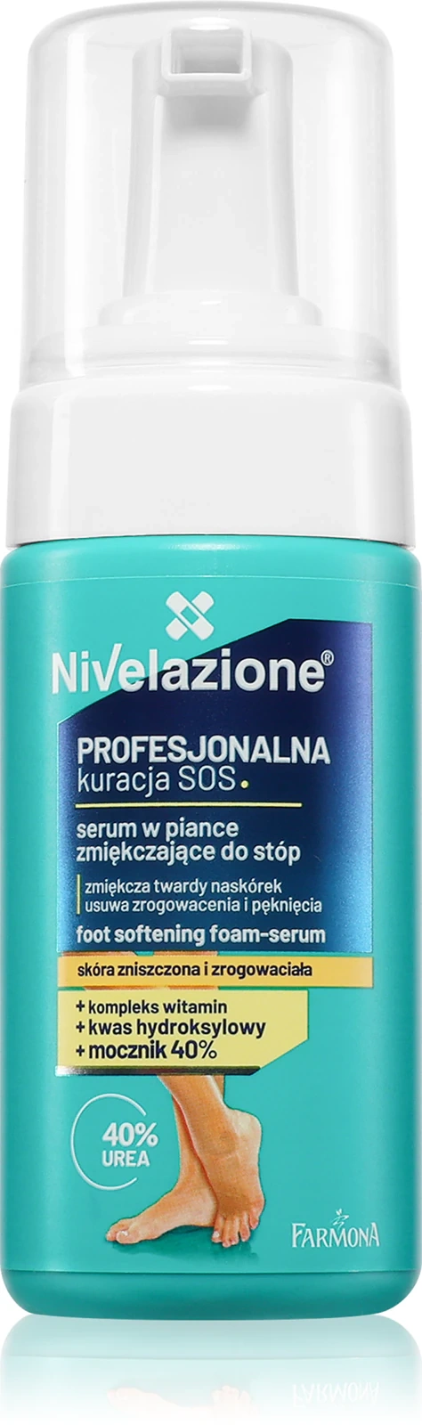 pianka na zrogowaciałe stopy z mocznikiem