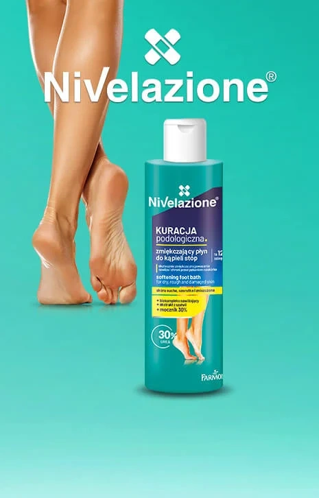 Zmiękczający płyn do kąpieli zrogowaciałych stóp z mocznikiem Nivelazione - obrazek 2